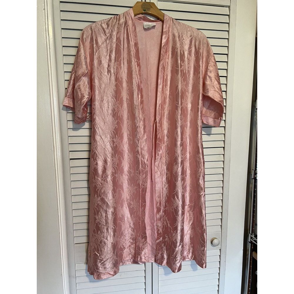SWEET TOUCH Women's Size‎ small S Robe Satin Mid Length Pockets Vintage